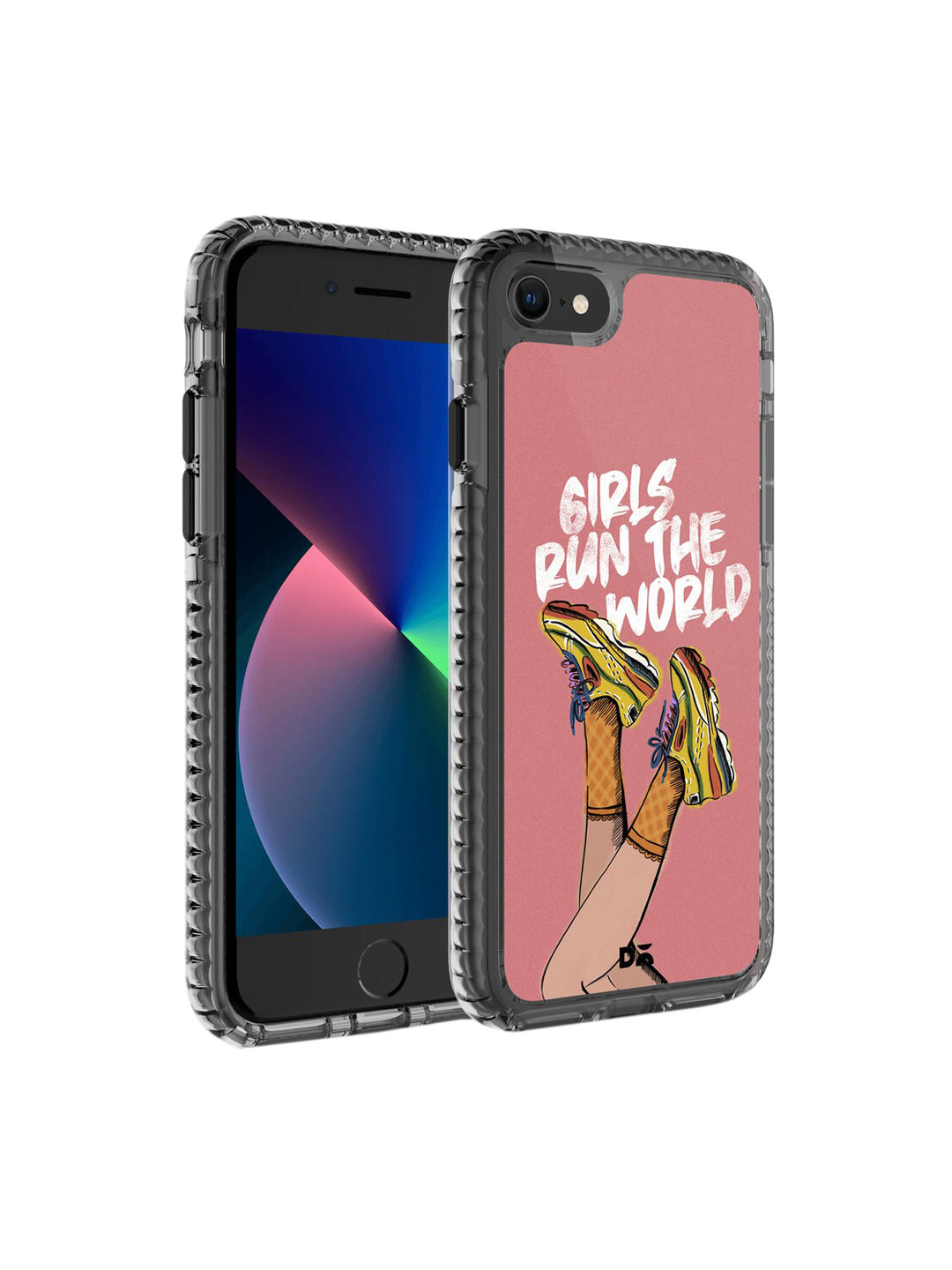 

DailyObjects Pink & White Printed iPhone 8 Phone Case