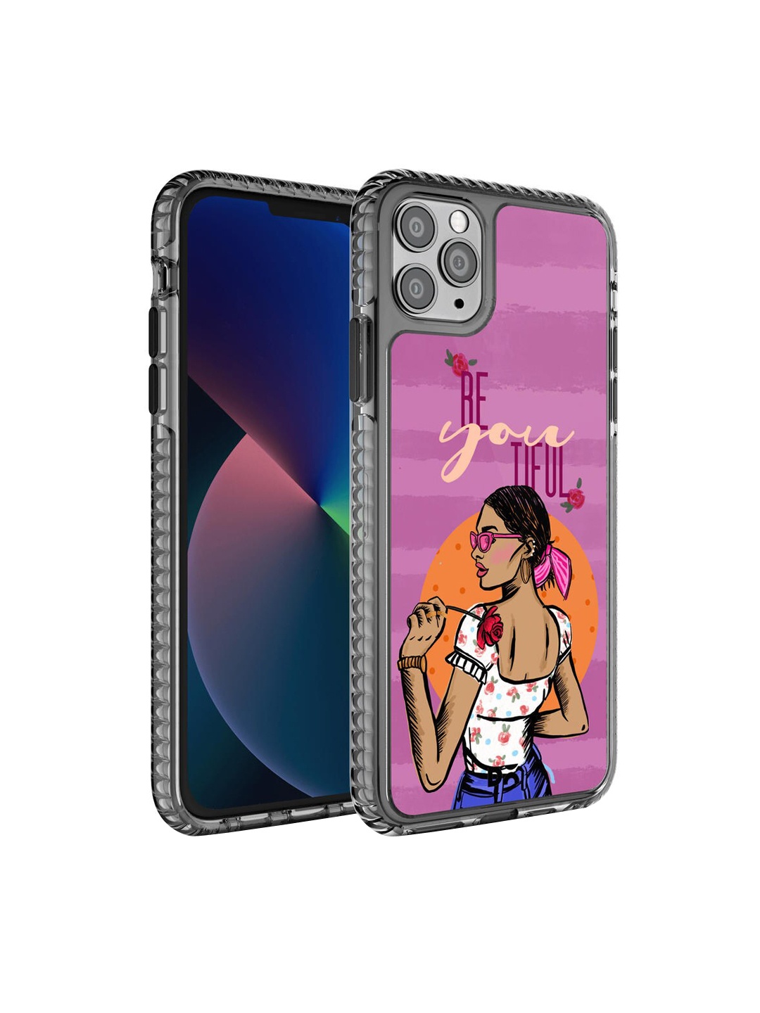 

DailyObjects Pink & Orange Printed iPhone 11 Pro Phone Case