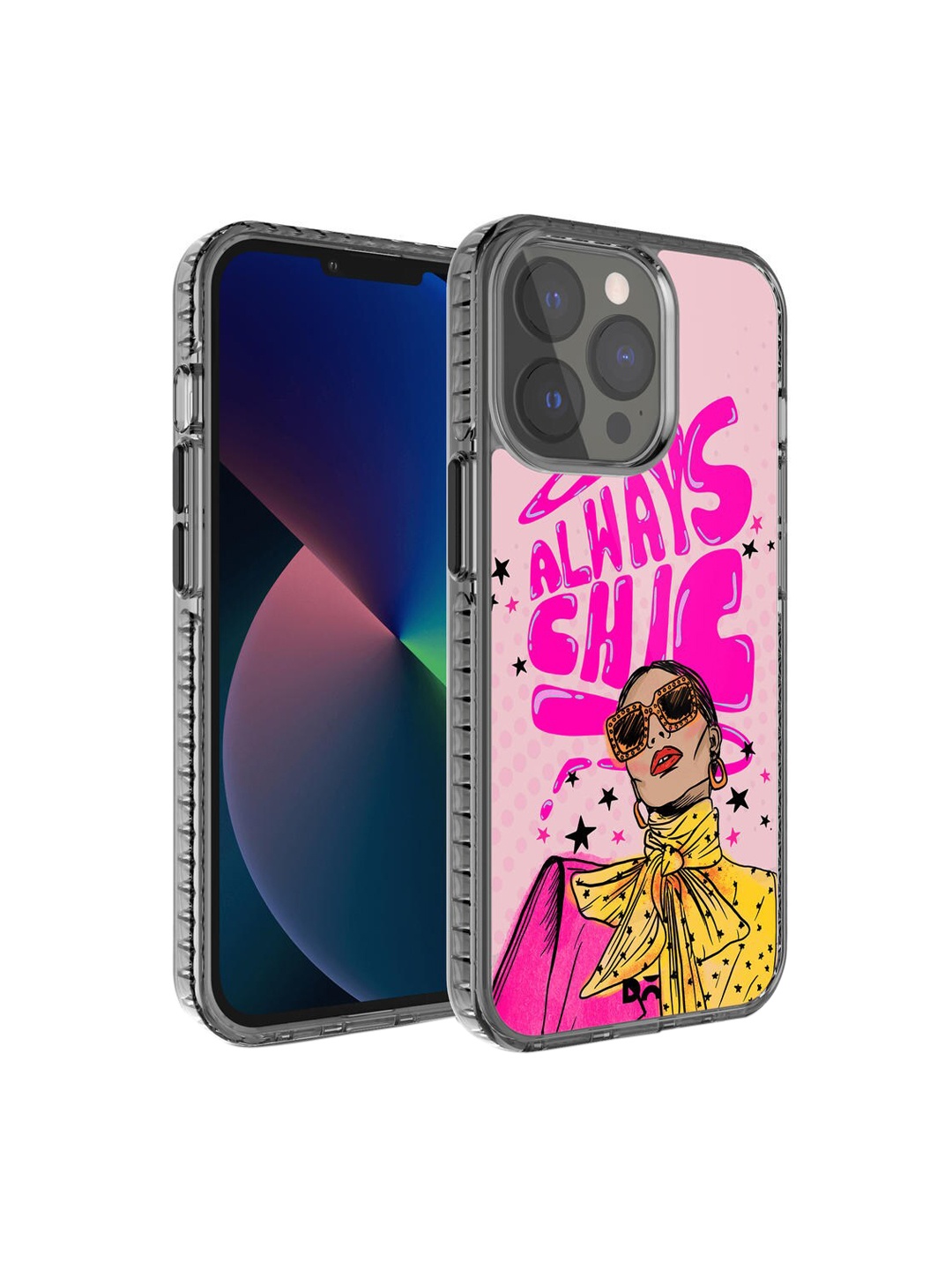 

DailyObjects Pink & Yellow Printed iPhone 13 Pro Phone Case