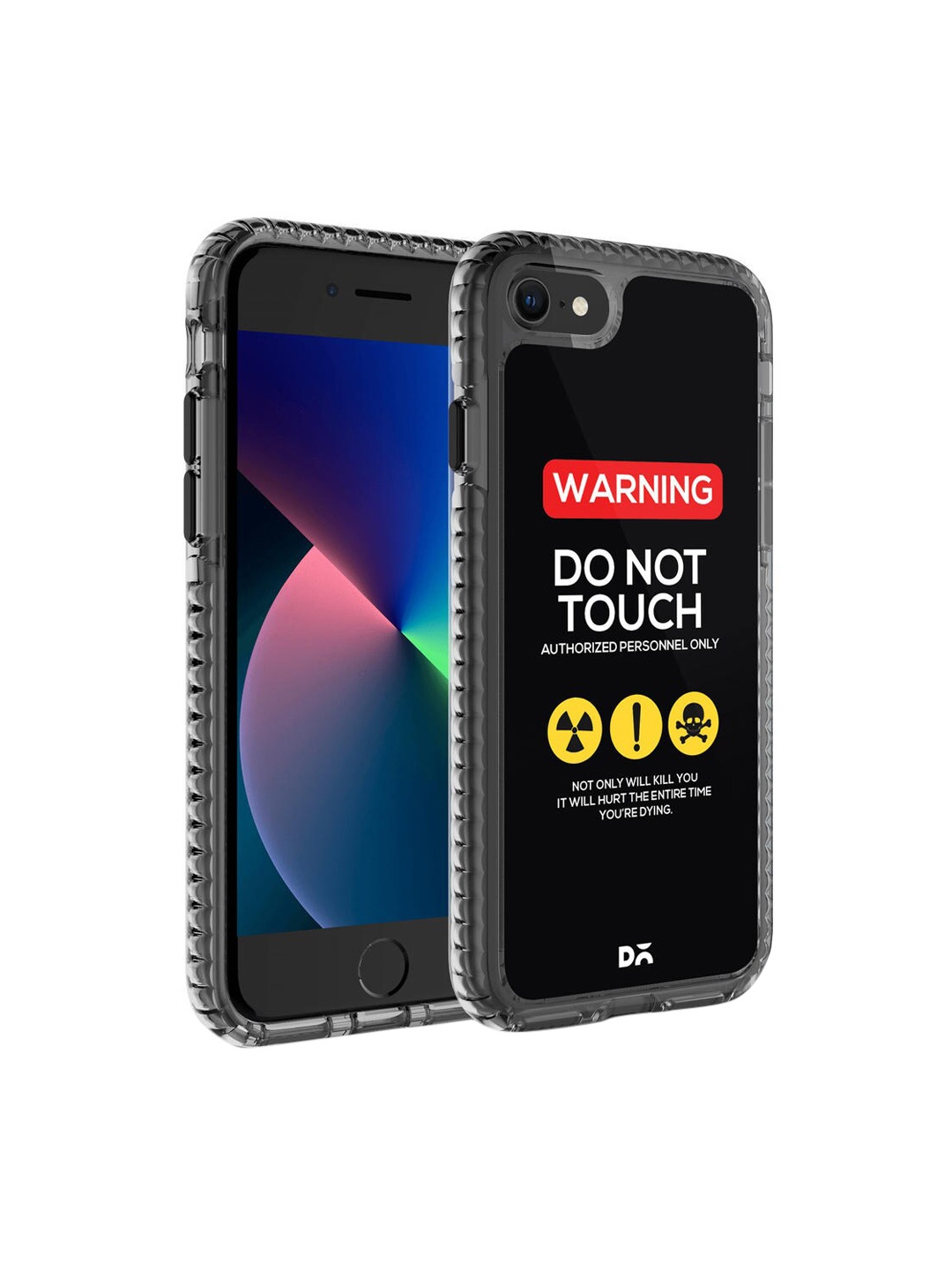 

DailyObjects Black & Yellow Printed iPhone 8 Phone Case