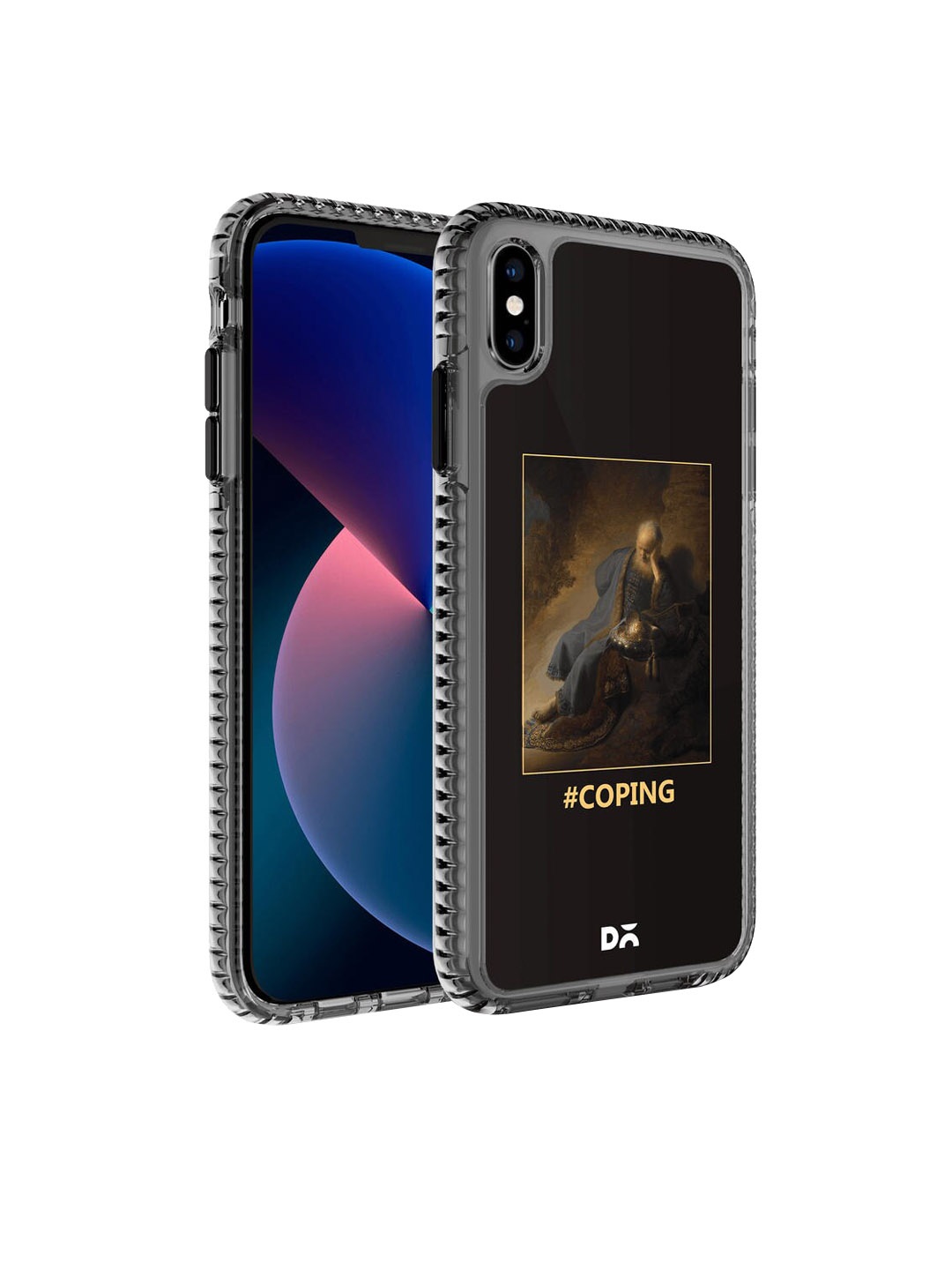 

DailyObjects Black & Brown Printed iPhone XS Phone Case