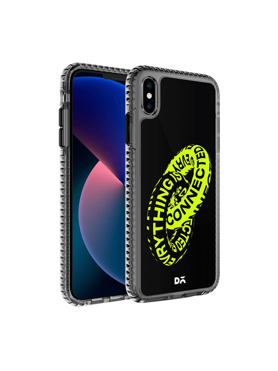 

DailyObjects Black & Yellow Printed iPhone XS Phone Case