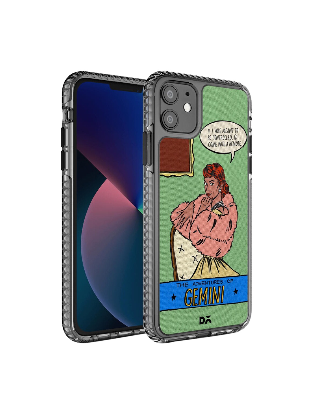 

DailyObjects Green & Blue Printed iPhone 11 Phone Case