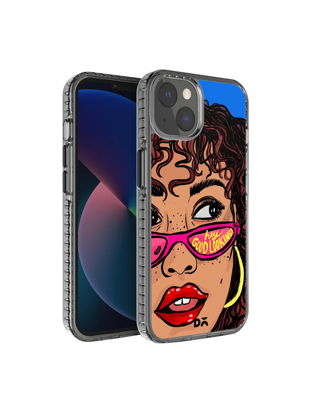 

DailyObjects Peach-Toned & Pink Printed iPhone 13 Phone Case