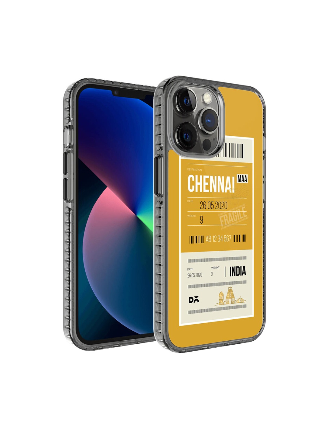 DailyObjects Yellow & White Printed iPhone 12 Pro Phone Case