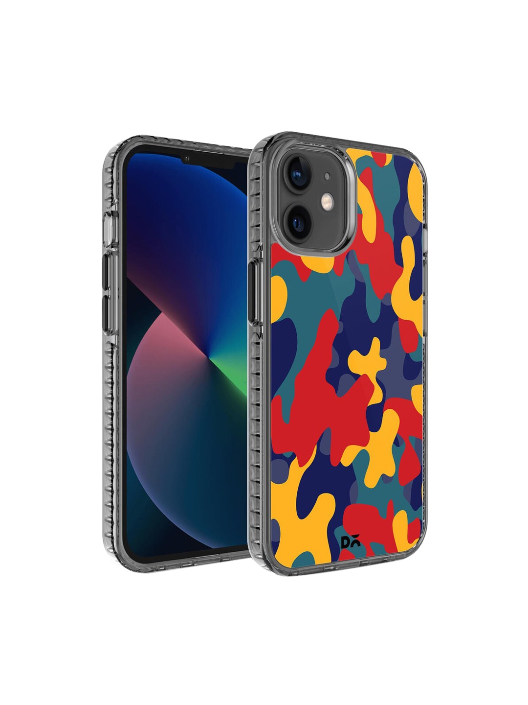 

DailyObjects Red & Blue Printed iPhone 12 Mini Phone Case