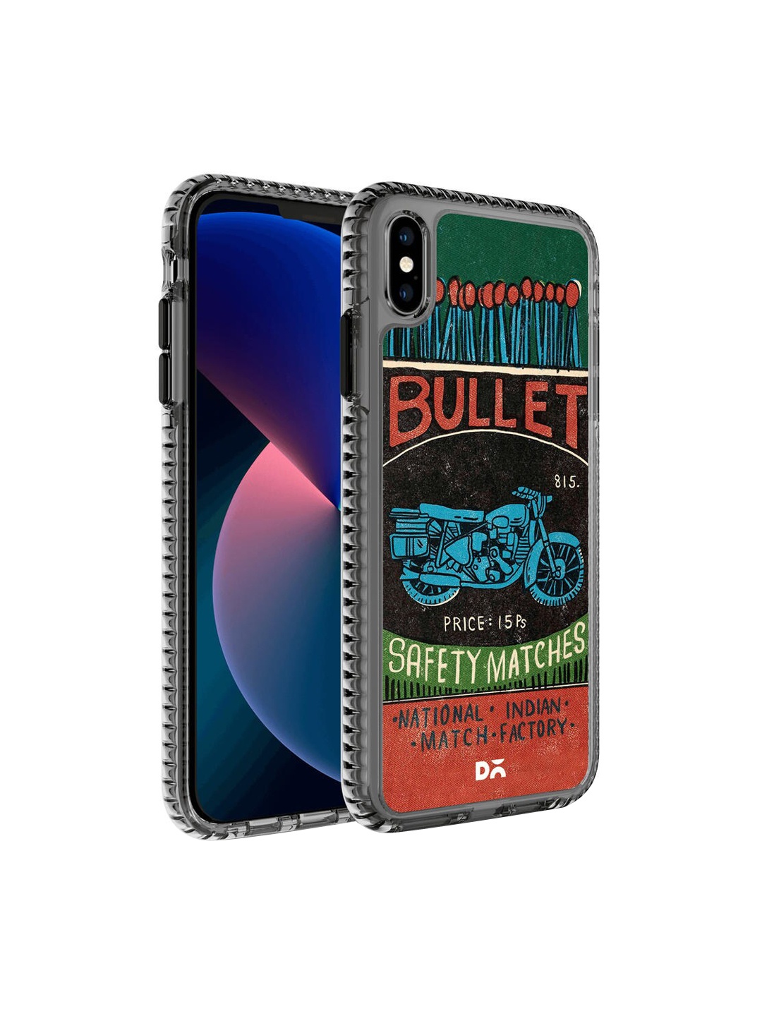

DailyObjects Black & Red Printed Bullet Matchbox Stride iPhone XS Phone Case