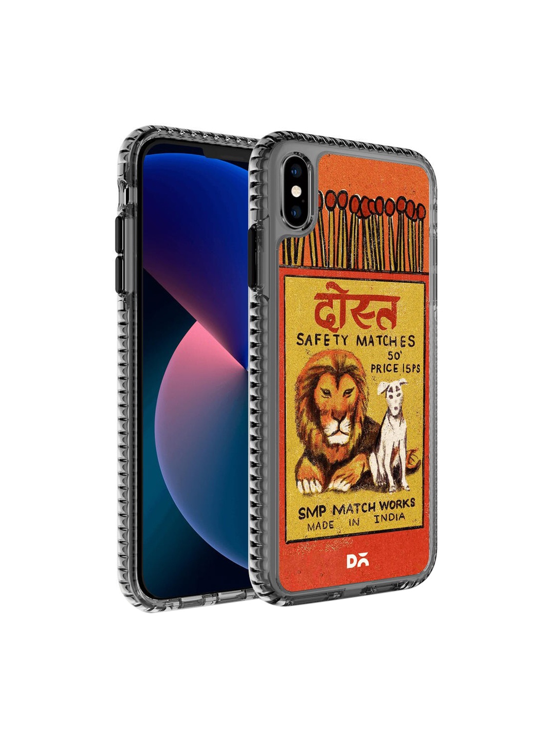 

DailyObjects Black & Red Printed Dost Matchbox Stride iPhone X Phone Case
