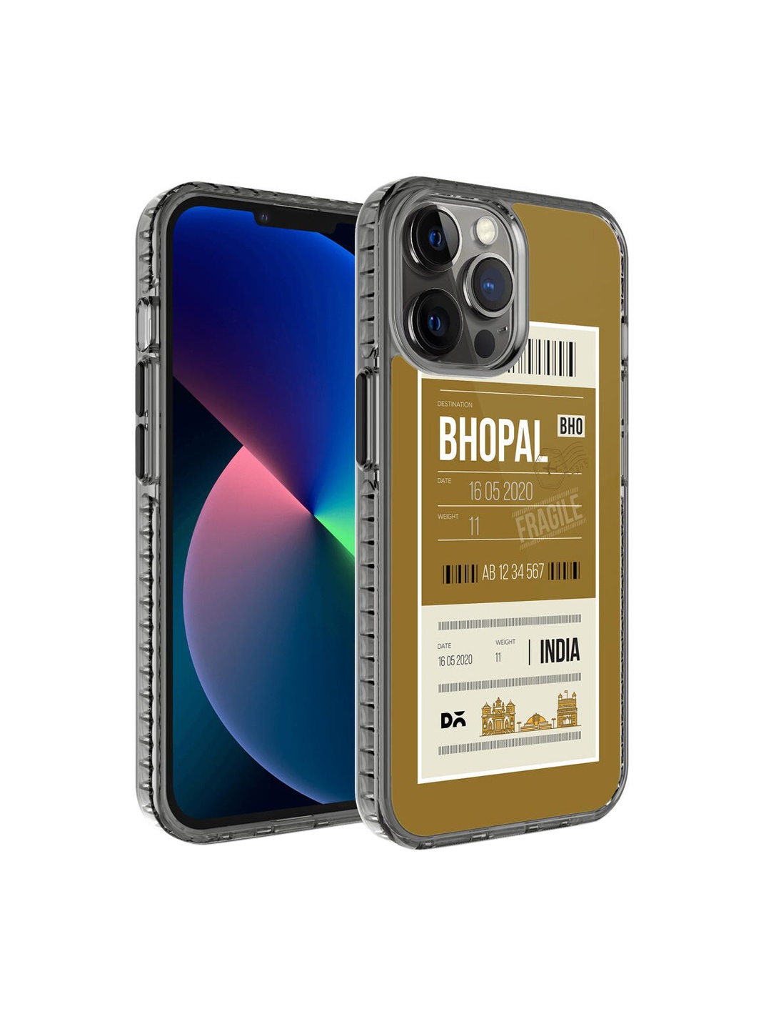 DailyObjects Brown & White Printed iPhone 12 Pro Phone Case