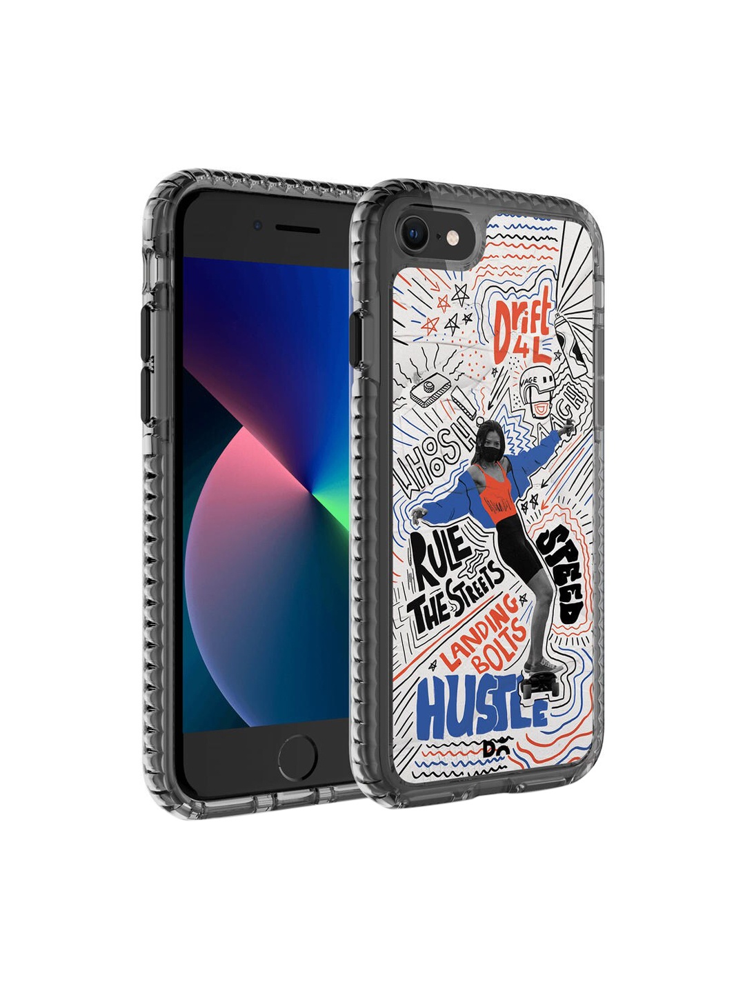 

DailyObjects Blue & White Printed iPhone 7 Phone Case