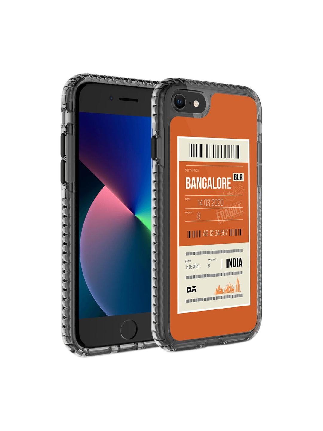 

DailyObjects Orange & White Printed iPhone 7 Phone Case