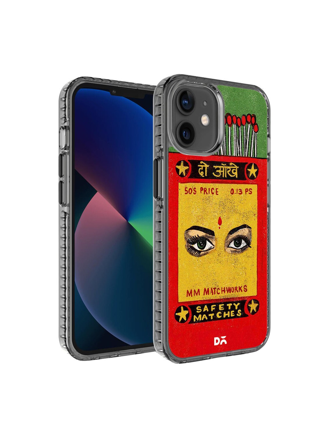 

DailyObjects Orange & Yellow Do Aakhein Matchbox Stride iPhone 12 Back Case