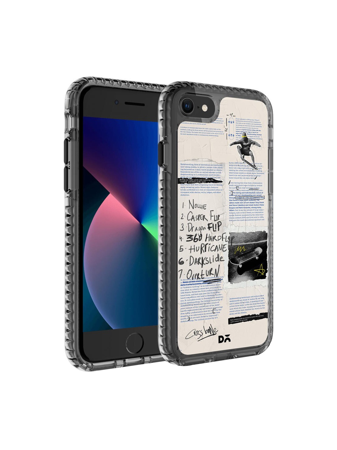 

DailyObjects Off-White & Black Flipster Stride 2.0 iPhone 7 Back Case