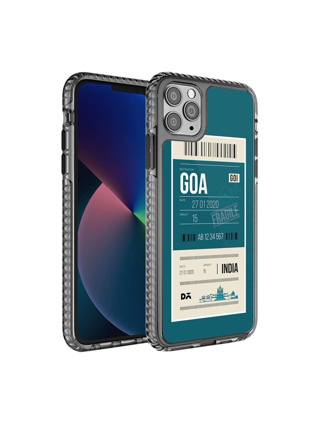 

DailyObjects Blue & White Printed iPhone 11 Pro Max Phone Case