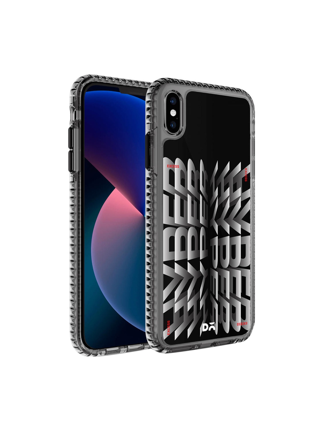 

DailyObjects Black & Grey Hyper Stride 2.0 iPhone XS Max Back Case