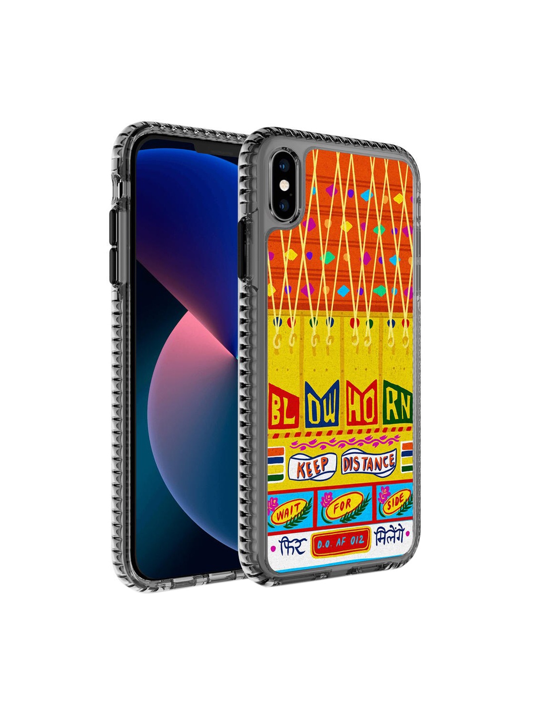 

DailyObjects Orange & Yellow Printed Fir Milenge Truckback Stride 2.0 iPhone X Phone Case