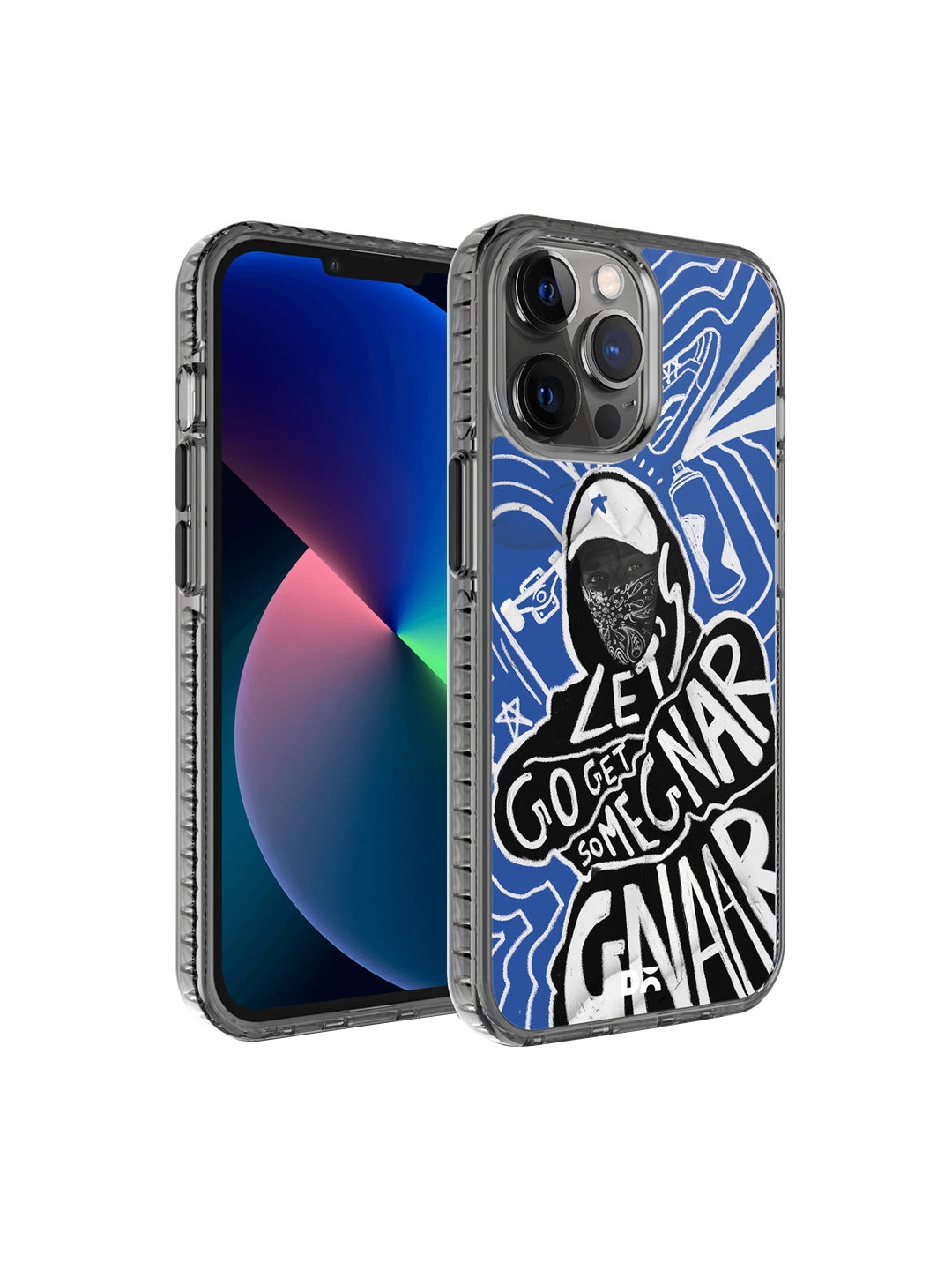 

DailyObjects Blue & White Printed iPhone 12 Pro Phone Case