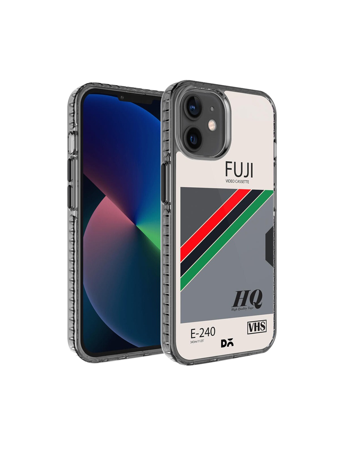 

DailyObjects White & Grey Printed iPhone 12 Phone Case