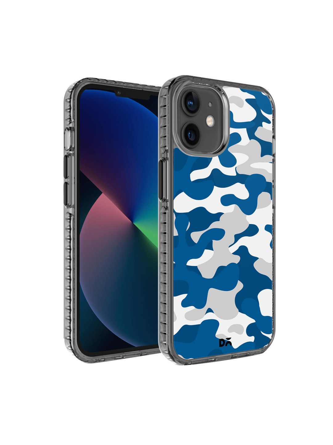 

DailyObjects Blue Printed Camouflage Blue Stride 2.0 iPhone 12 Mini Phone Case, Multi