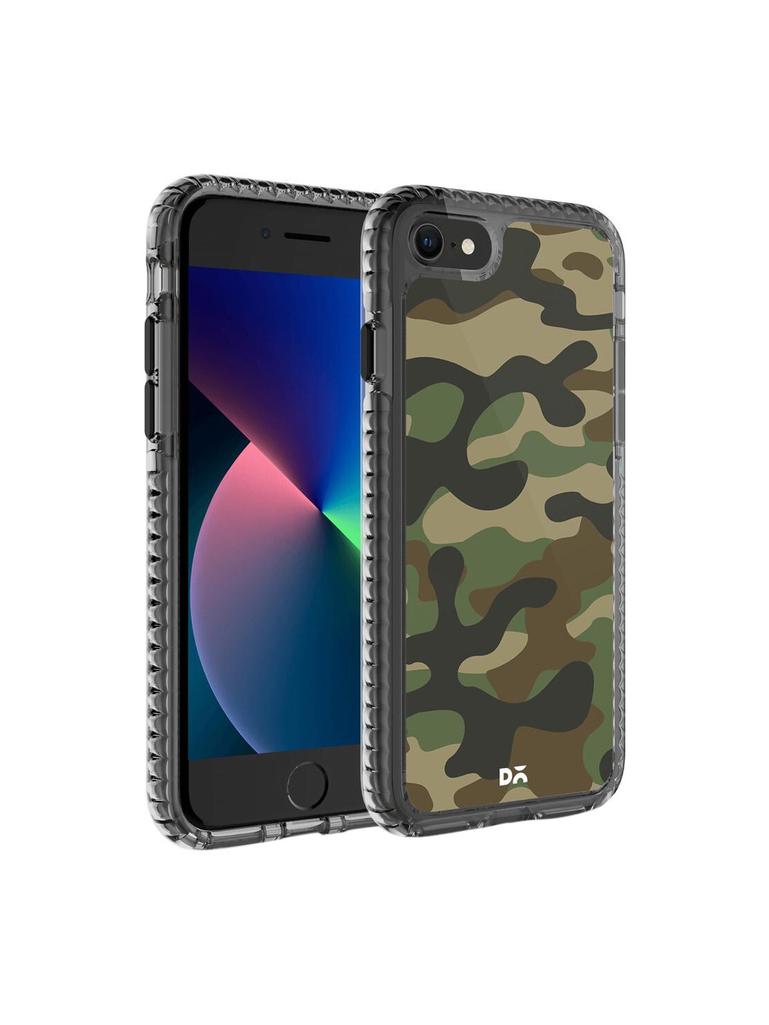 

DailyObjects Olive-Green & Brown Camouflage Stride 2.0 iPhone 7 Back Case