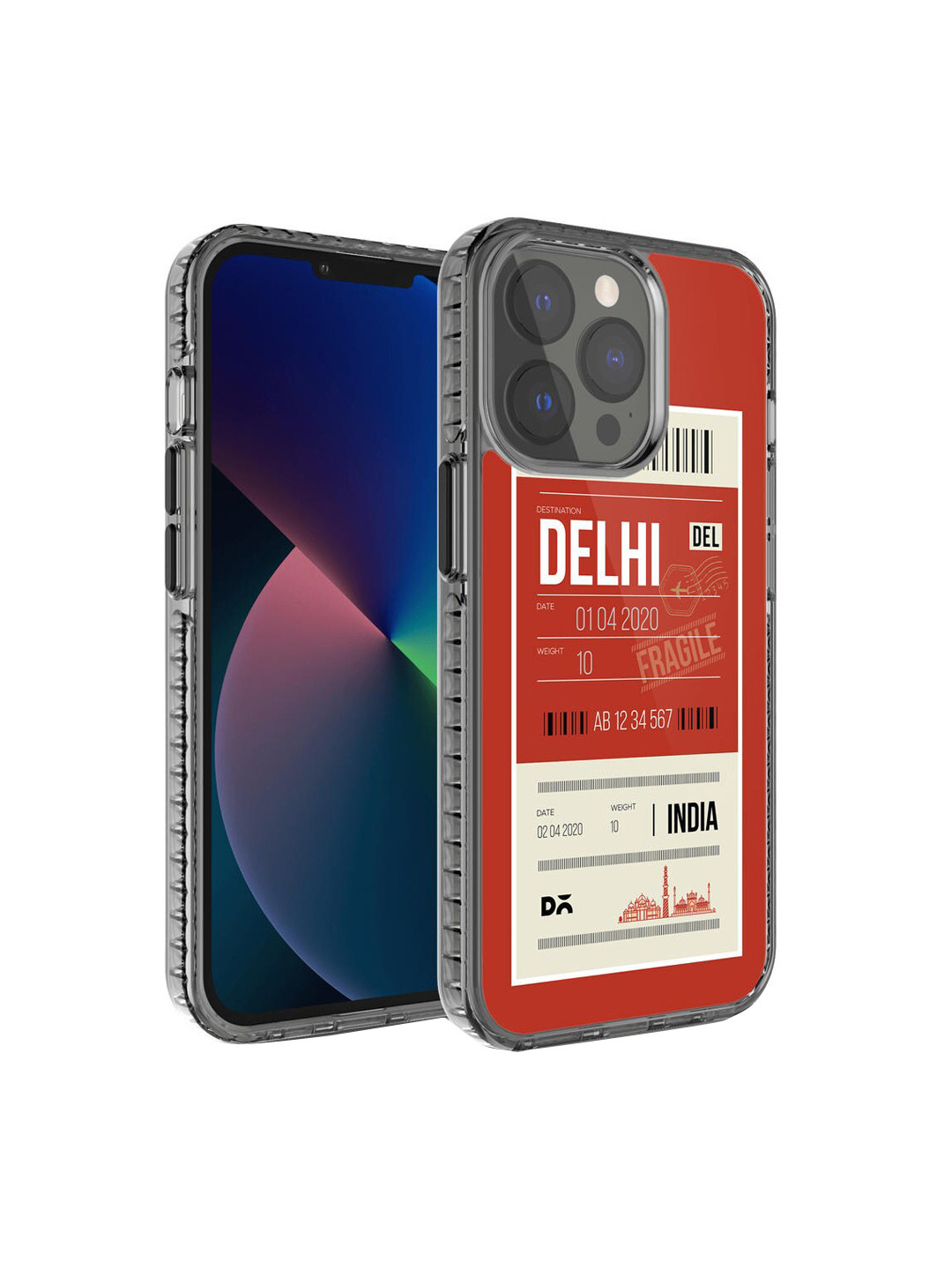 

DailyObjects Red & White Printed iPhone 13 Pro Phone Case