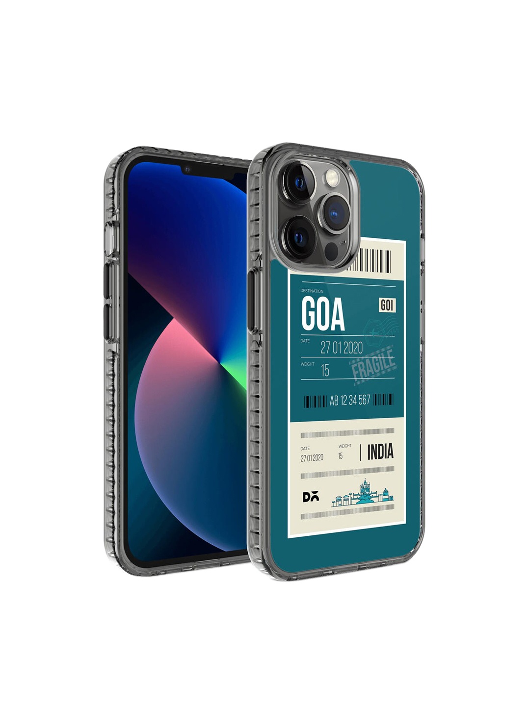 

DailyObjects Blue Printed Goa City Tag Stride 2.0 iPhone 12 Pro Phone Case