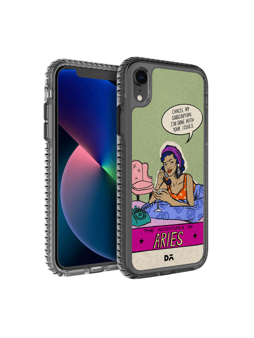 

DailyObjects Green & Blue Printed iPhone XR Phone Case