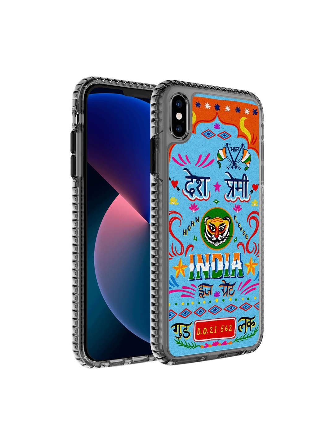 

DailyObjects Blue & Orange Desh Premi Truckback Stride 2.0 iPhone XS Max Back Case
