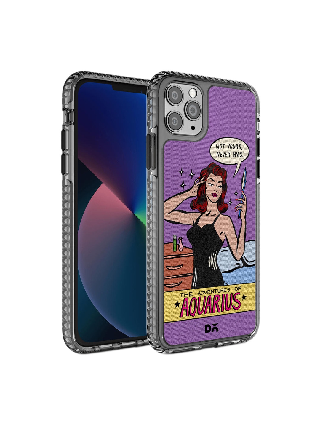 

DailyObjects Purple & Yellow Printed Aquarius Stride 2.0 iPhone 11 Pro Max Phone Case