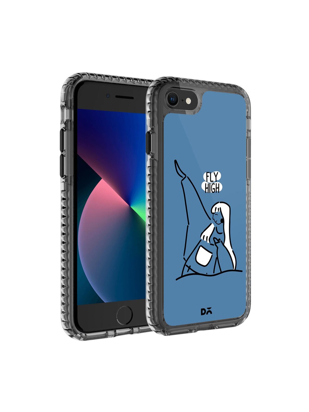 

DailyObjects Blue & White Printed iPhone SE 2020 Phone Case
