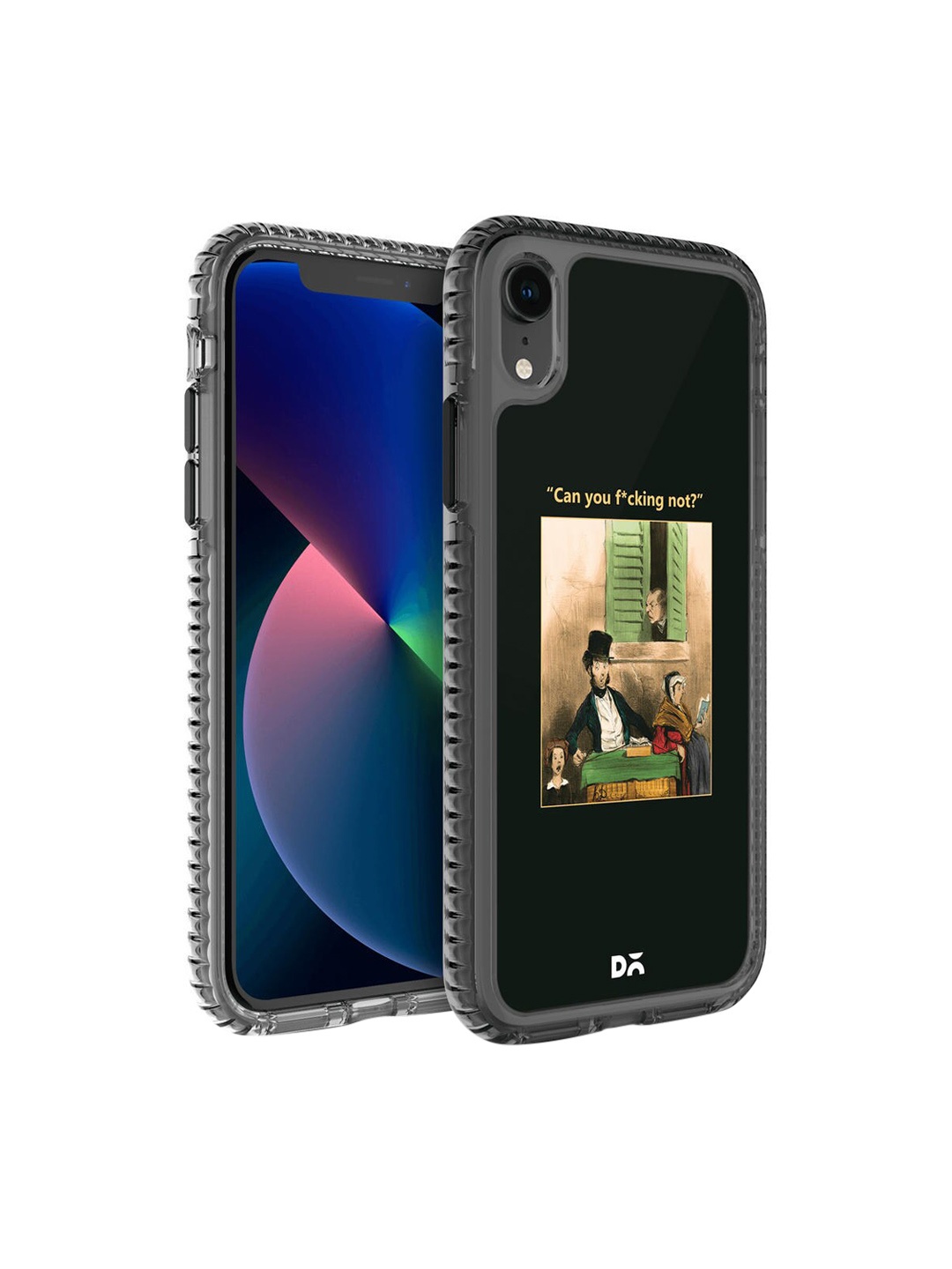 

DailyObjects Black Printed Can You Not Stride 2.0 iPhone XR Phone Case, Multi