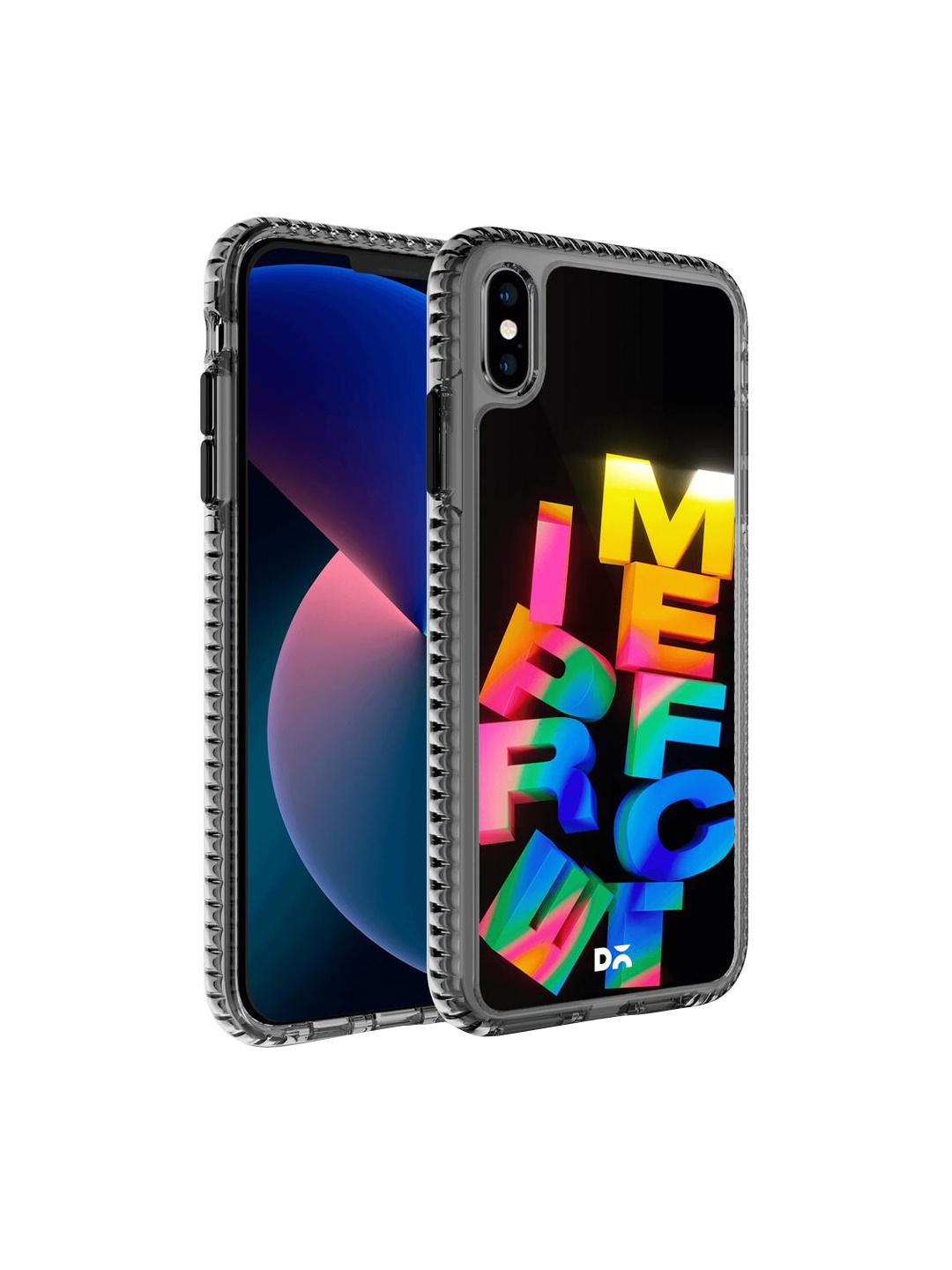 

DailyObjects Black & Yellow Printed Imperfect Stride 2.0 iPhone XS Max Phone Case, Multi