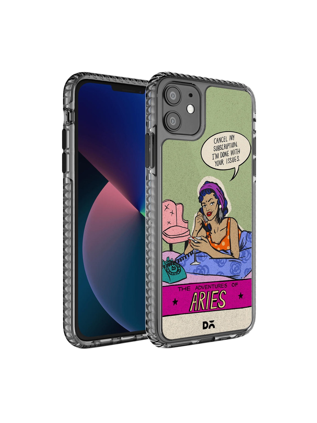 

DailyObjects Green & Pink Printed Aries Stride 2.0 iPhone 11 Phone Case