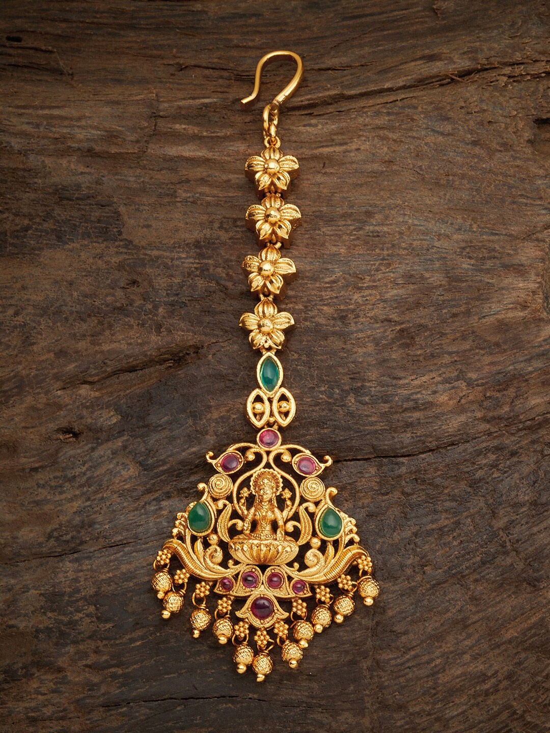 

Kushal's Fashion Jewellery Women Red & Green Embellished Tiara