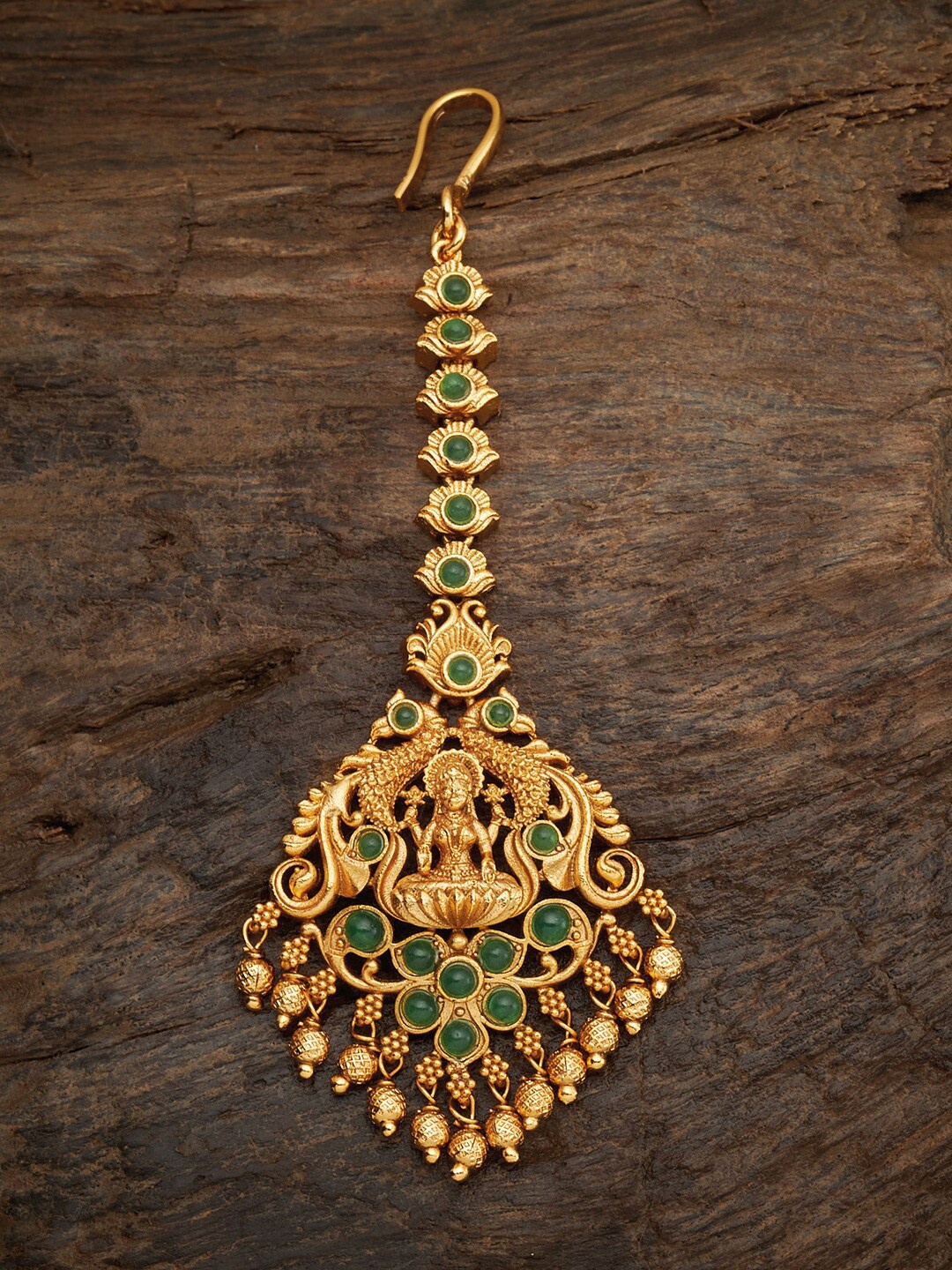 

Kushal's Fashion Jewellery Women Green Embellished Tiara