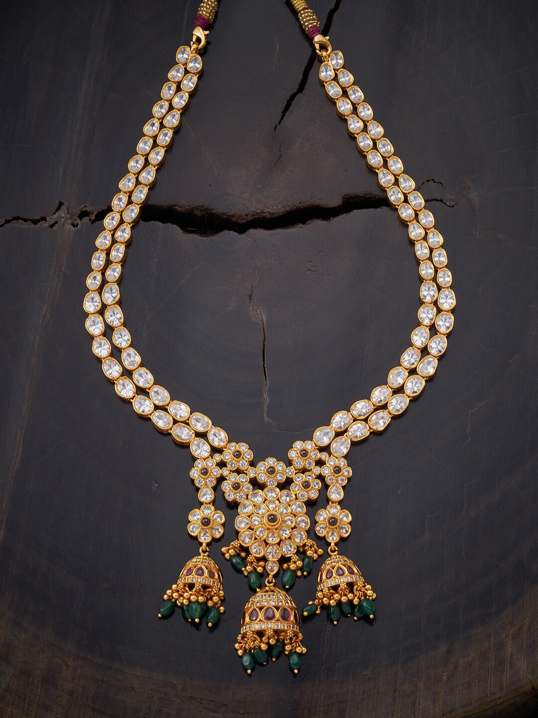 

Kushal's Fashion Jewellery Gold-Toned Gold-Plated 92.5 Silver Necklace