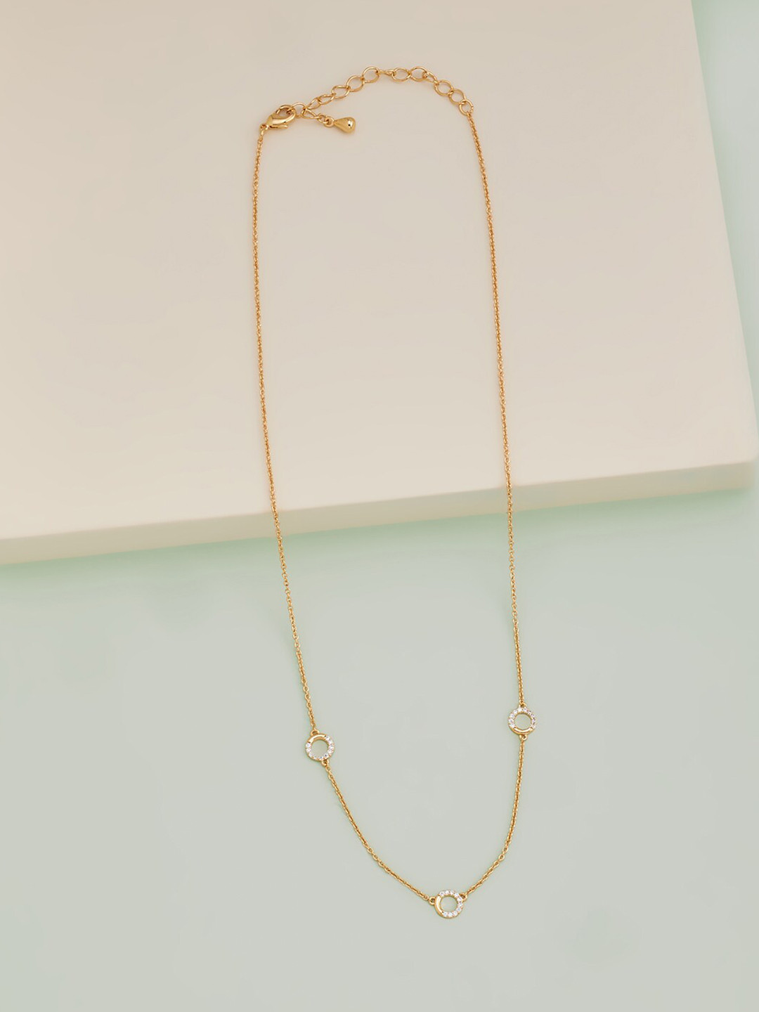

Kushal's Fashion Jewellery Gold-Toned & White Rose Gold-Plated Chain