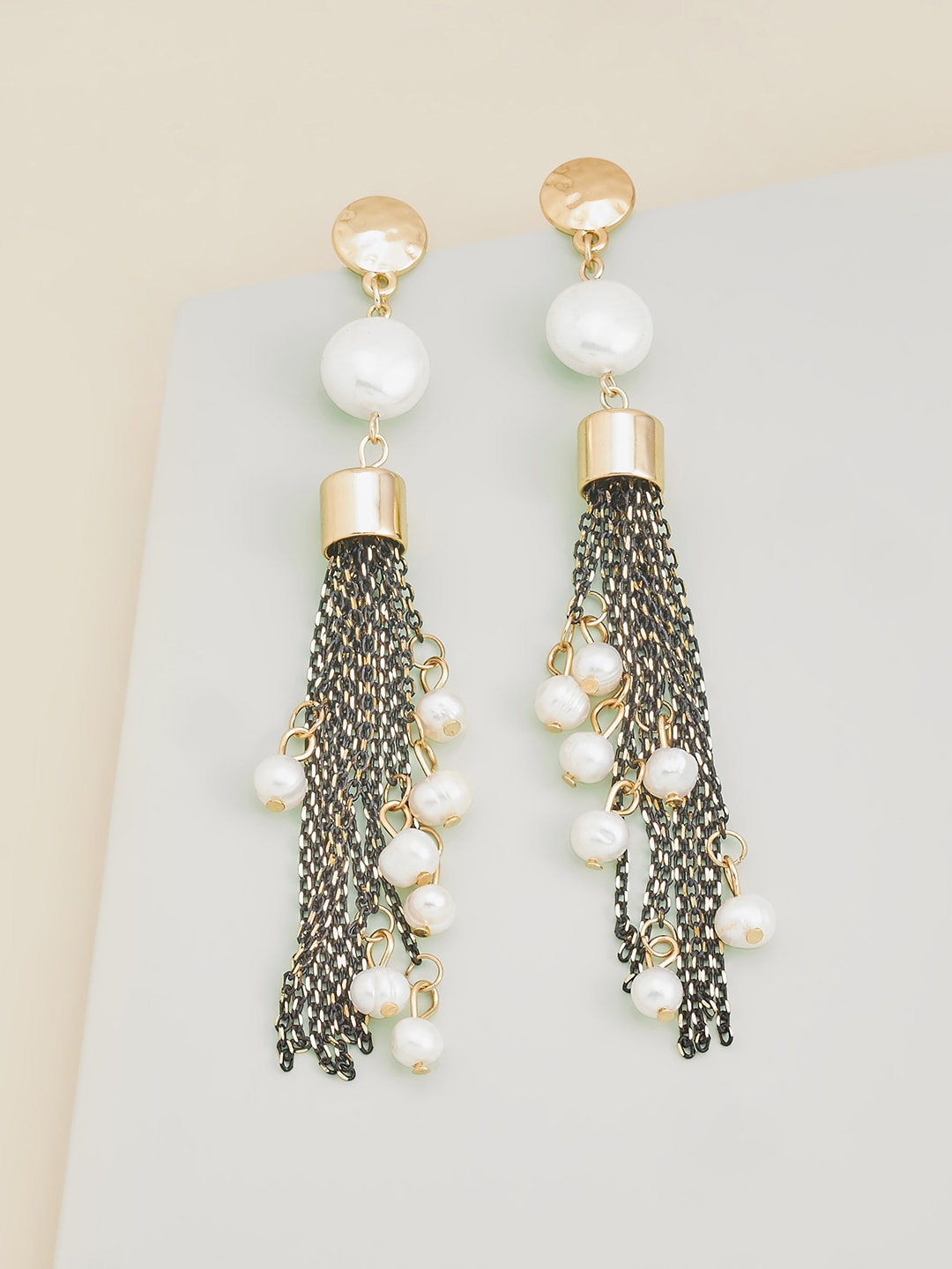 

Kushal's Fashion Jewellery Black Contemporary Drop Earrings
