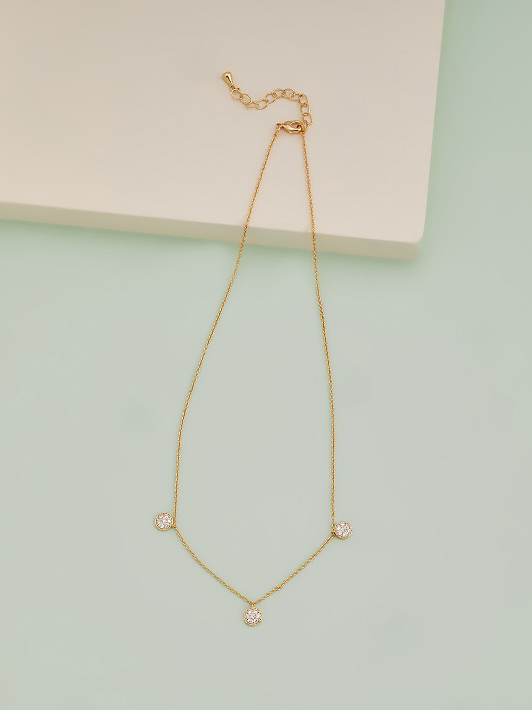 

Kushal's Fashion Jewellery White Rose Gold-Plated Chain