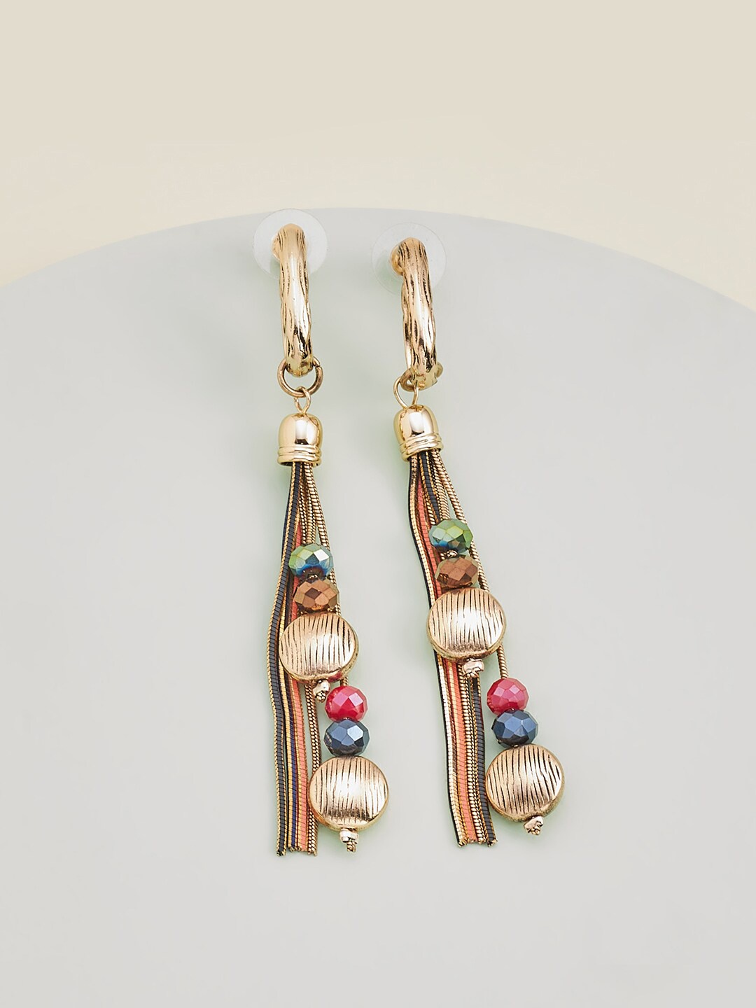 

Kushal's Fashion Jewellery Multicoloured Quirky Drop Earrings, Multi