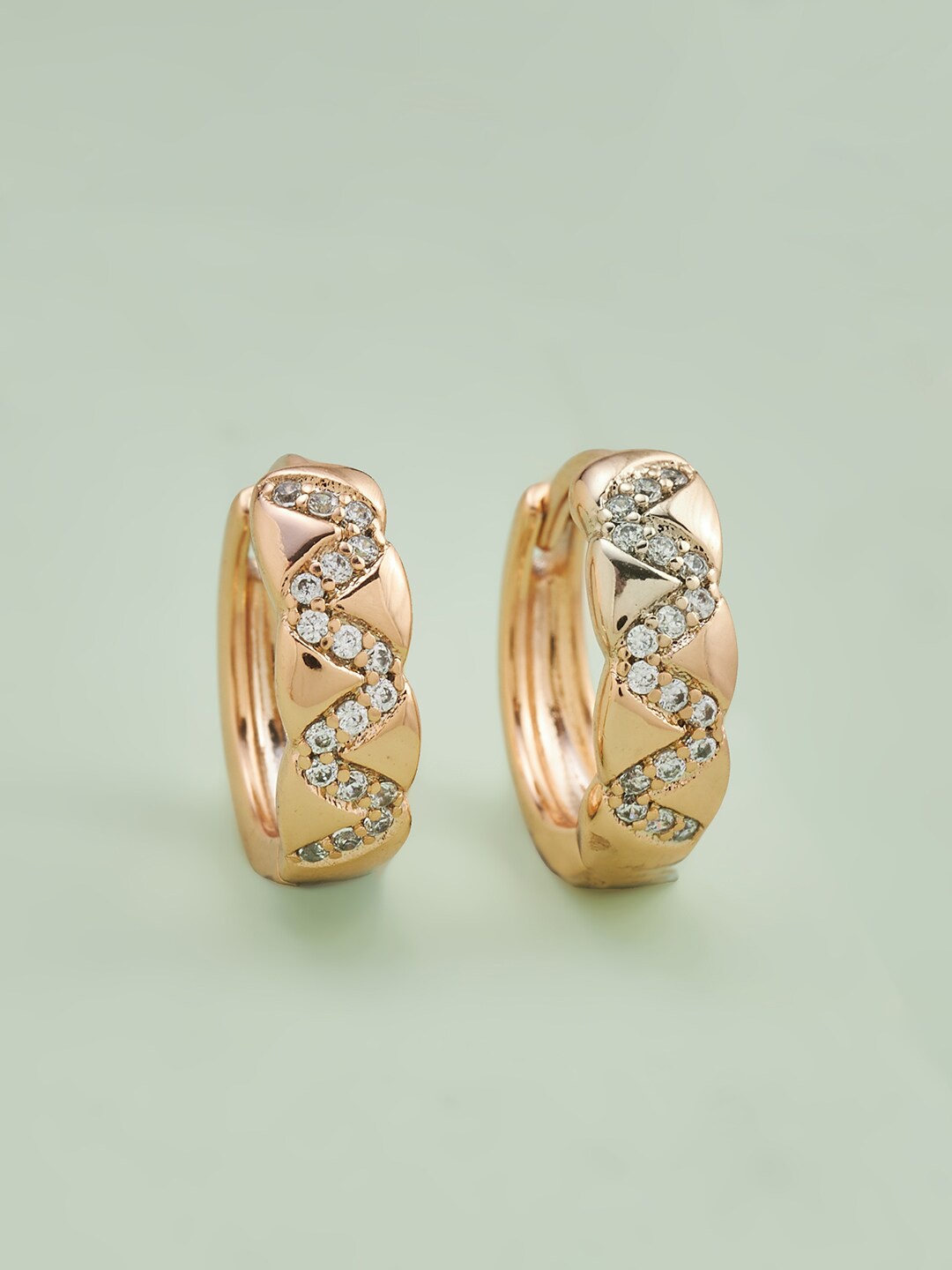 

Kushal's Fashion Jewellery White Circular Studs Earrings