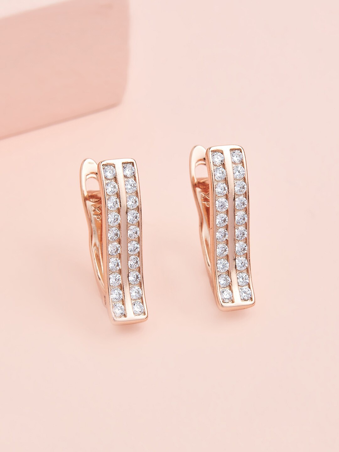 

Kushal's Fashion Jewellery White Contemporary Studs Earrings