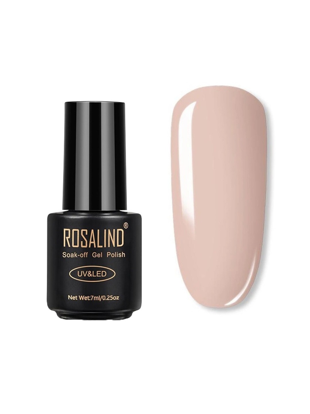 

ROSALIND UV LED Soak-Off Gel Nail Polish 7 ml - Shade 001, Nude