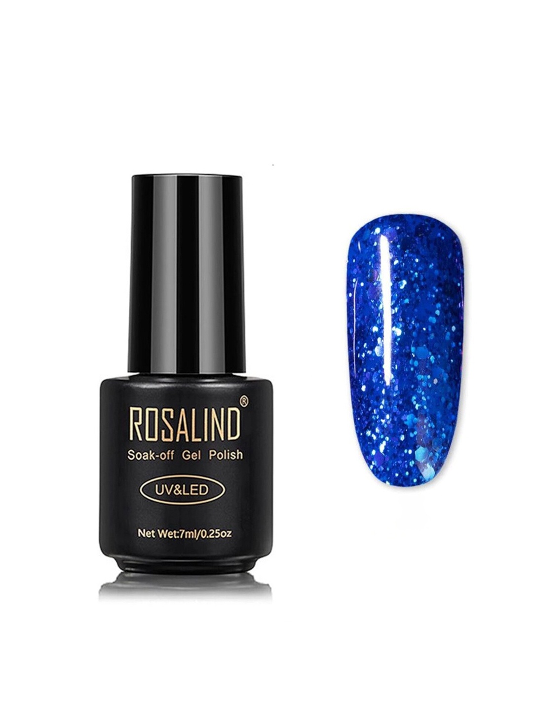 

ROSALIND UV LED Soak-Off Gel Nail Polish 7 ml - W39, Blue