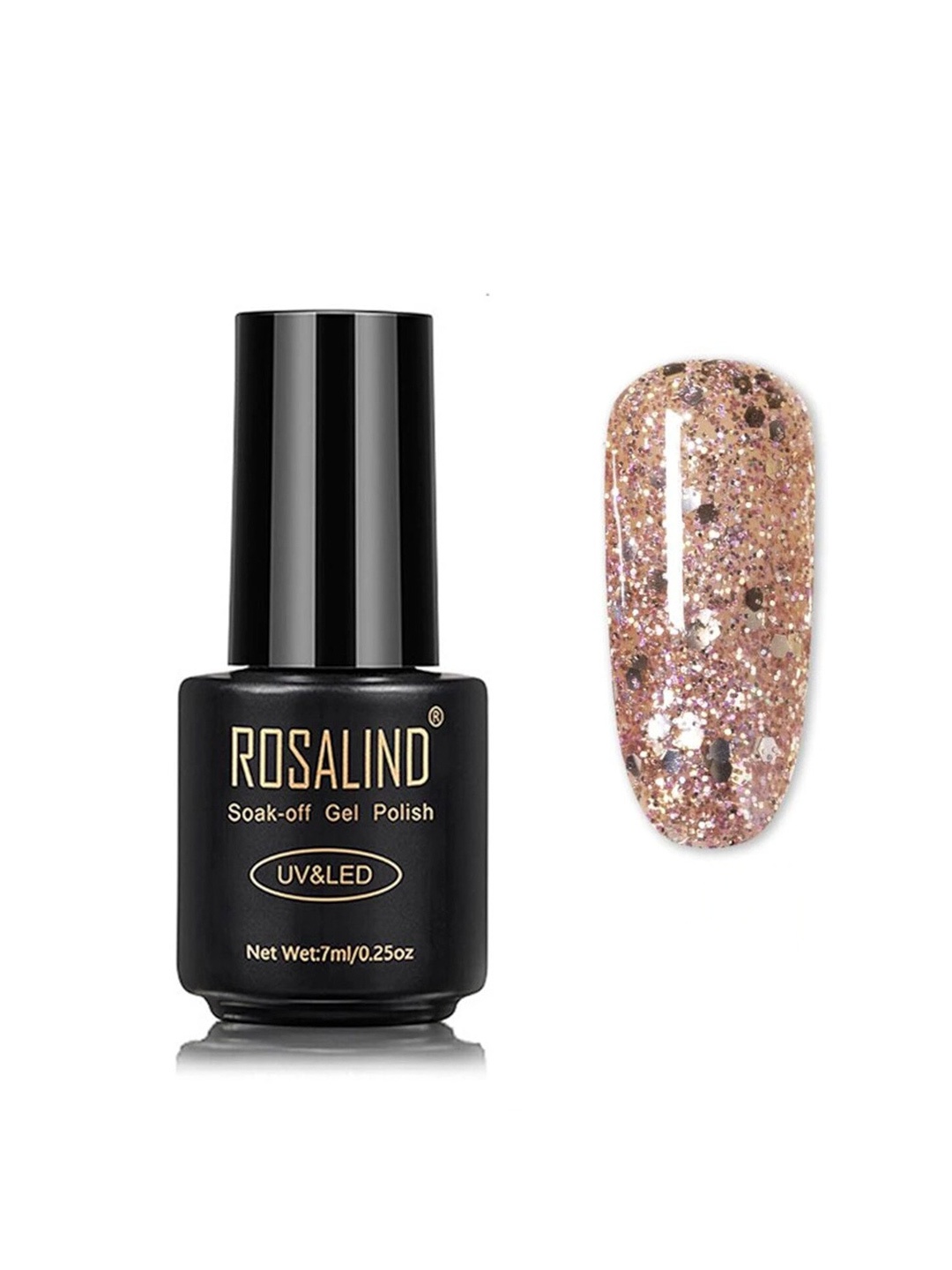 

ROSALIND Long Lasting UV LED Soak-Off Gel Nail Polish - Shade W34, Pink