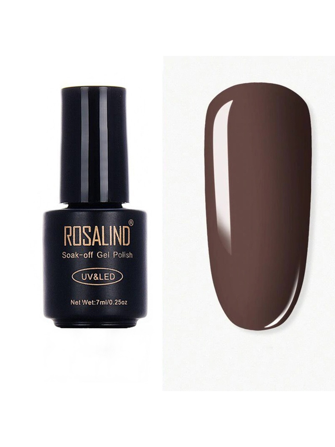 

ROSALIND Long Lasting UV LED Soak-Off Gel Nail Polish - Shade 2655, Brown