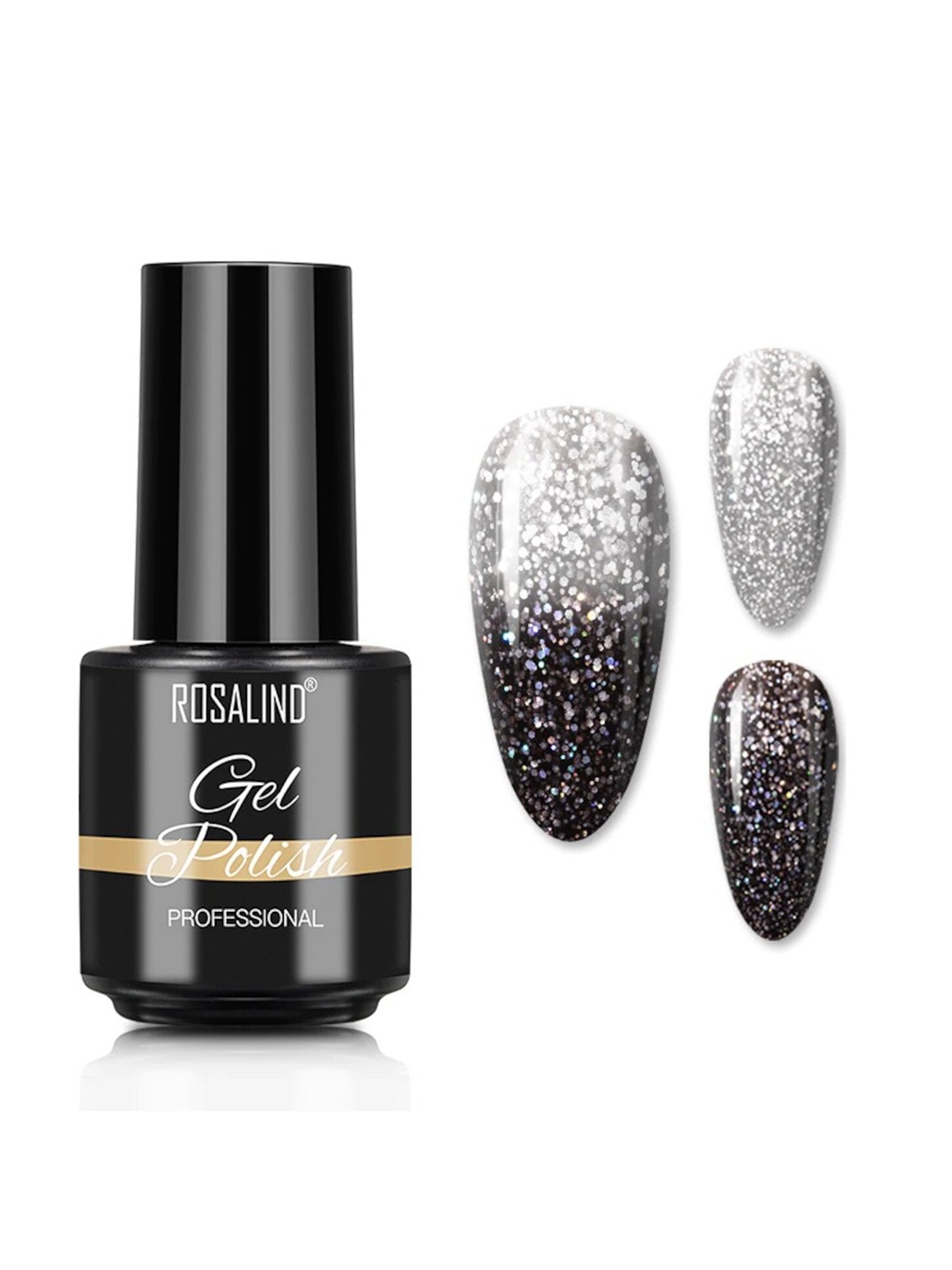

ROSALIND Long Lasting UV LED Soak-Off Gel Nail Polish - Shade B084, Black