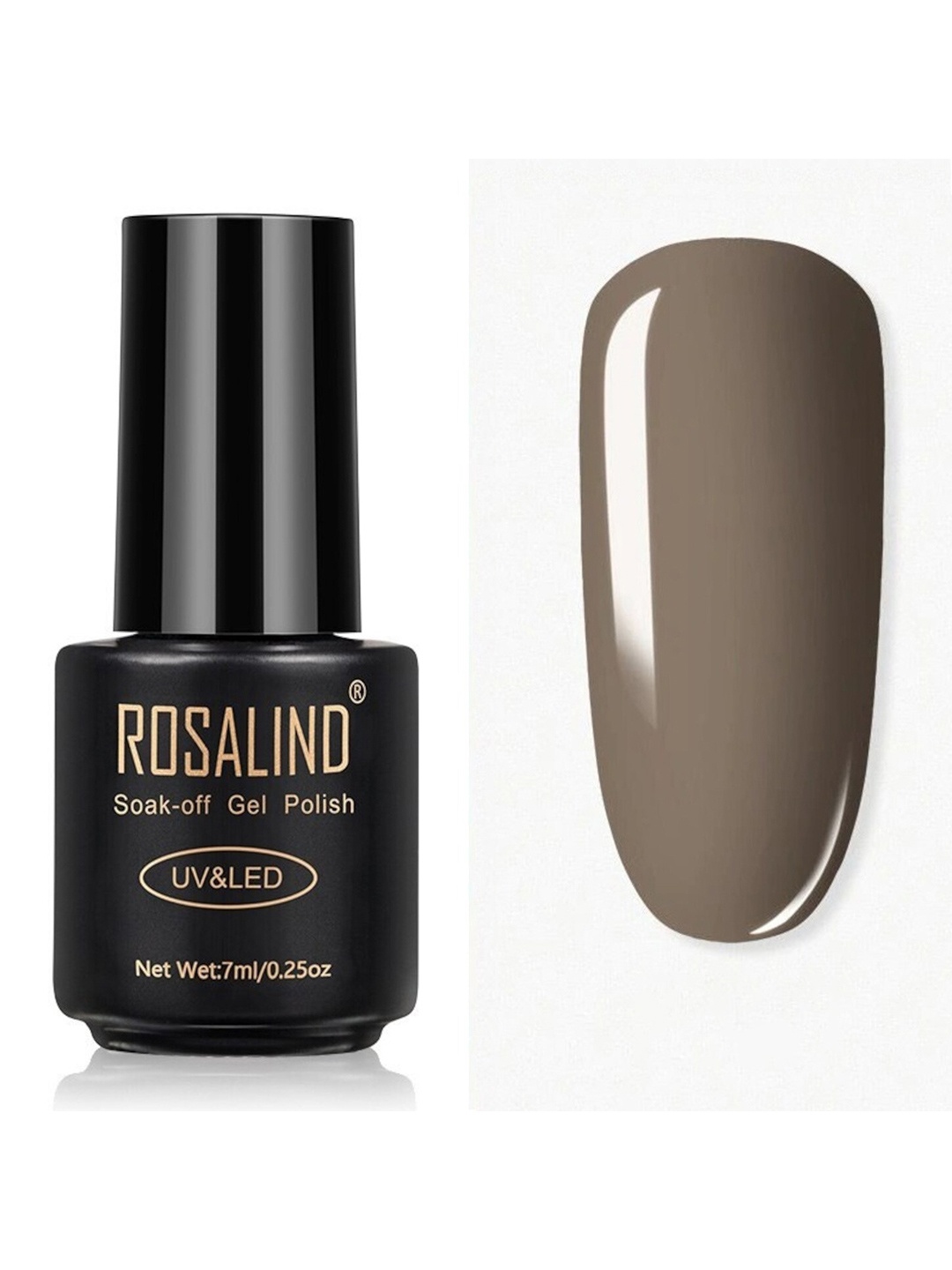 

ROSALIND Long Lasting UV LED Soak-Off Gel Nail Polish - Shade 2653, Grey