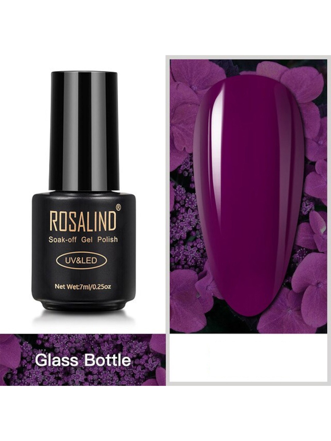 

ROSALIND Long Lasting UV LED Soak-Off Gel Nail Polish - Shade 2558, Purple