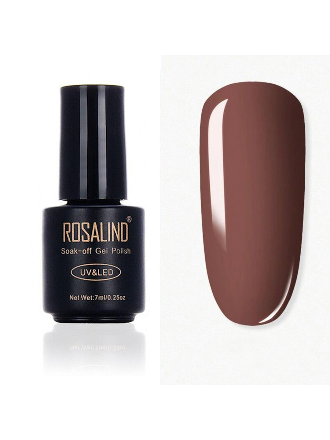 

ROSALIND Long Lasting UV LED Soak-Off Gel Nail Polish - Shade 2654, Brown